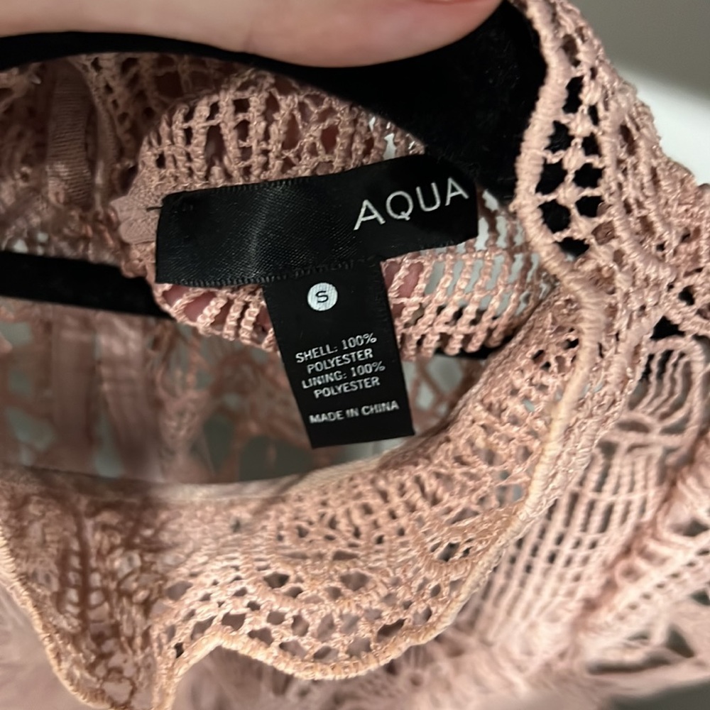 Aqua dusty rose mini dress - Picture 3 of 4